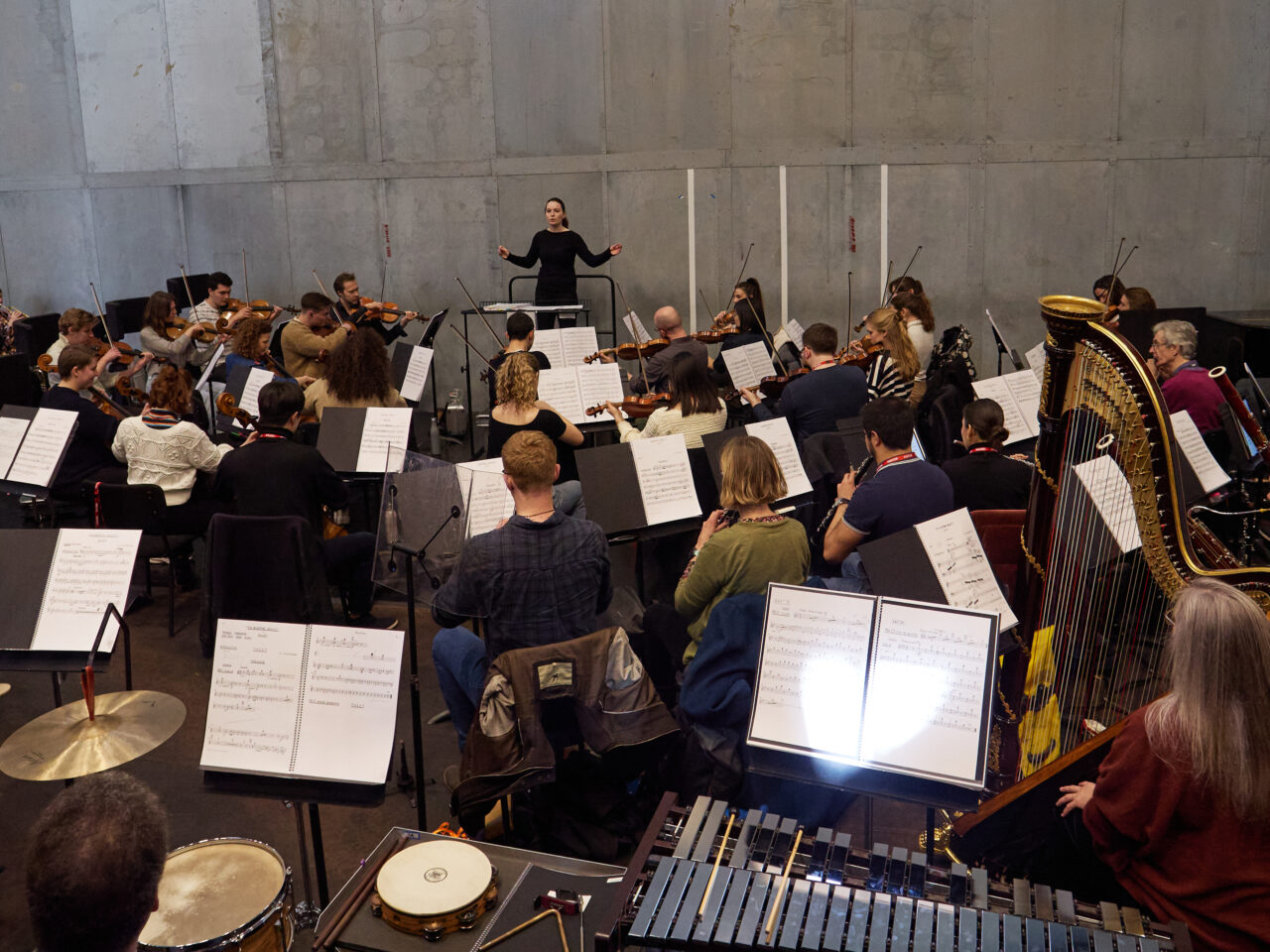 Rehearsing alongside the Orchestra of the Royal Opera House