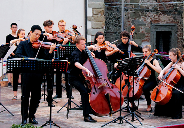 At the Anghiari Festival.